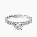 18kt White Gold Kylie Eternity Lab Diamond Ring front image