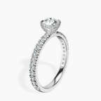 18kt White Gold Kylie Eternity Lab Diamond Ring standing product image one