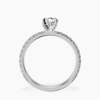 18kt White Gold Kylie Eternity Lab Diamond Ring side right image one