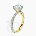 18ct Yellow Gold Kylie Eternity Lab Diamond Ring standing product image one