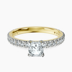 10kt Yellow Gold Kylie Eternity Lab Diamond Ring front image