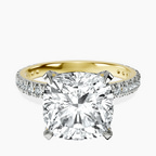 10kt Yellow Gold Kylie Eternity Lab Diamond Ring front image