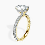 10kt Yellow Gold Kylie Eternity Lab Diamond Ring standing product image one