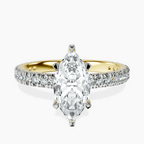 10kt Yellow Gold Kylie Eternity Lab Diamond Ring front image