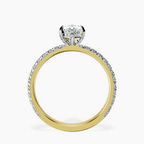 10kt Yellow Gold Kylie Eternity Lab Diamond Ring side right image one
