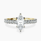 14kt Yellow Gold Kylie Eternity Lab Diamond Ring front image