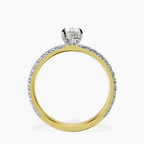 14kt Yellow Gold Kylie Eternity Lab Diamond Ring side right image one