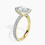 2.81 ct. pear Kylie Eternity Ring in 14kt yellow gold standing product image one