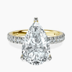 10kt Yellow Gold Kylie Eternity Lab Diamond Ring front image
