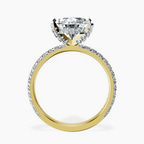 10kt Yellow Gold Kylie Eternity Lab Diamond Ring side right image one