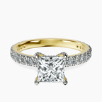 10kt Yellow Gold Kylie Eternity Lab Diamond Ring front image