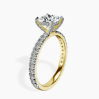 10kt Yellow Gold Kylie Eternity Lab Diamond Ring standing product image one