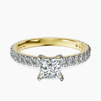 10kt Yellow Gold Kylie Eternity Lab Diamond Ring front image