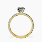 10kt Yellow Gold Kylie Eternity Lab Diamond Ring side right image one