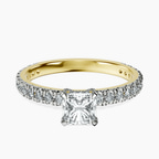 14kt Yellow Gold Kylie Eternity Lab Diamond Ring front image
