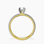 14kt Yellow Gold Kylie Eternity Lab Diamond Ring side right image one