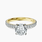 14kt Yellow Gold Kylie Eternity Lab Diamond Ring front image
