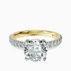 18ct Yellow Gold Kylie Eternity Lab Diamond Ring front image
