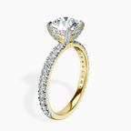 18ct Yellow Gold Kylie Eternity Lab Diamond Ring standing product image one