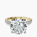 10kt Yellow Gold Kylie Eternity Lab Diamond Ring front image