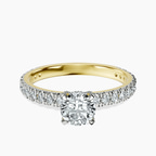 18kt Yellow Gold Kylie Eternity Lab Diamond Ring front image