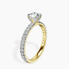 18kt Yellow Gold Kylie Eternity Lab Diamond Ring standing product image one