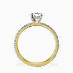 18kt Yellow Gold Kylie Eternity Lab Diamond Ring side right image one