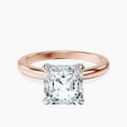 18kt Rose Gold Lyla Hidden Accents Solitaire Lab Diamond Ring front image