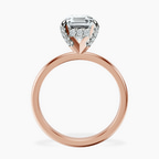 18kt Rose Gold Lyla Hidden Accents Solitaire Lab Diamond Ring side right image one