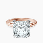 18kt Rose Gold Lyla Hidden Accents Solitaire Lab Diamond Ring front image