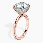 18kt Rose Gold Lyla Hidden Accents Solitaire Lab Diamond Ring standing product image one