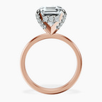 18kt Rose Gold Lyla Hidden Accents Solitaire Lab Diamond Ring side right image one