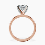 14kt Rose Gold Lyla Hidden Accents Solitaire Lab Diamond Ring side right image one