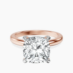 18kt Rose Gold Lyla Hidden Accents Solitaire Lab Diamond Ring front image