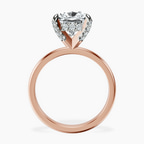18kt Rose Gold Lyla Hidden Accents Solitaire Lab Diamond Ring side right image one