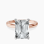 18kt Rose Gold Lyla Hidden Accents Solitaire Lab Diamond Ring front image