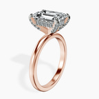 18kt Rose Gold Lyla Hidden Accents Solitaire Lab Diamond Ring standing product image one