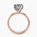 18kt Rose Gold Lyla Hidden Accents Solitaire Lab Diamond Ring side right image one
