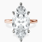 18kt Rose Gold Lyla Hidden Accents Solitaire Lab Diamond Ring front image
