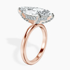 18kt Rose Gold Lyla Hidden Accents Solitaire Lab Diamond Ring standing product image one