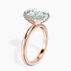 18kt Rose Gold Lyla Hidden Accents Solitaire Lab Diamond Ring standing product image one