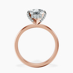18kt Rose Gold Lyla Hidden Accents Solitaire Lab Diamond Ring side right image one