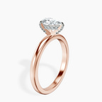 18kt Rose Gold Lyla Hidden Accents Solitaire Lab Diamond Ring standing product image one