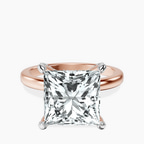 18kt Rose Gold Lyla Hidden Accents Solitaire Lab Diamond Ring front image