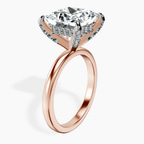 18kt Rose Gold Lyla Hidden Accents Solitaire Lab Diamond Ring standing product image one