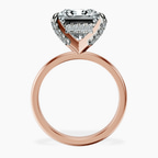 18kt Rose Gold Lyla Hidden Accents Solitaire Lab Diamond Ring side right image one
