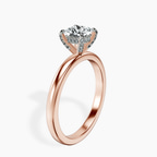 18kt Rose Gold Lyla Hidden Accents Solitaire Lab Diamond Ring standing product image one
