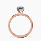 18kt Rose Gold Lyla Hidden Accents Solitaire Lab Diamond Ring side right image one