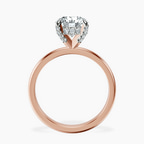 18ct Rose Gold Lyla Hidden Accents Solitaire Lab Diamond Ring side right image one