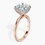 18kt Rose Gold Lyla Hidden Accents Solitaire Lab Diamond Ring standing product image one